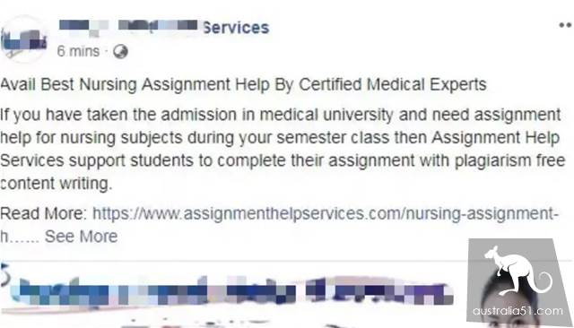 代写广告都怼到RMIT学校邮箱里去了?FB等网站统统沦陷!迪肯自己买了54份代写,结果基本都挂了?