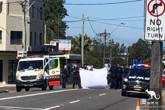 突发：悉尼南郊车祸卡车司机捅人后逃离，被警方包围后捅死了自己