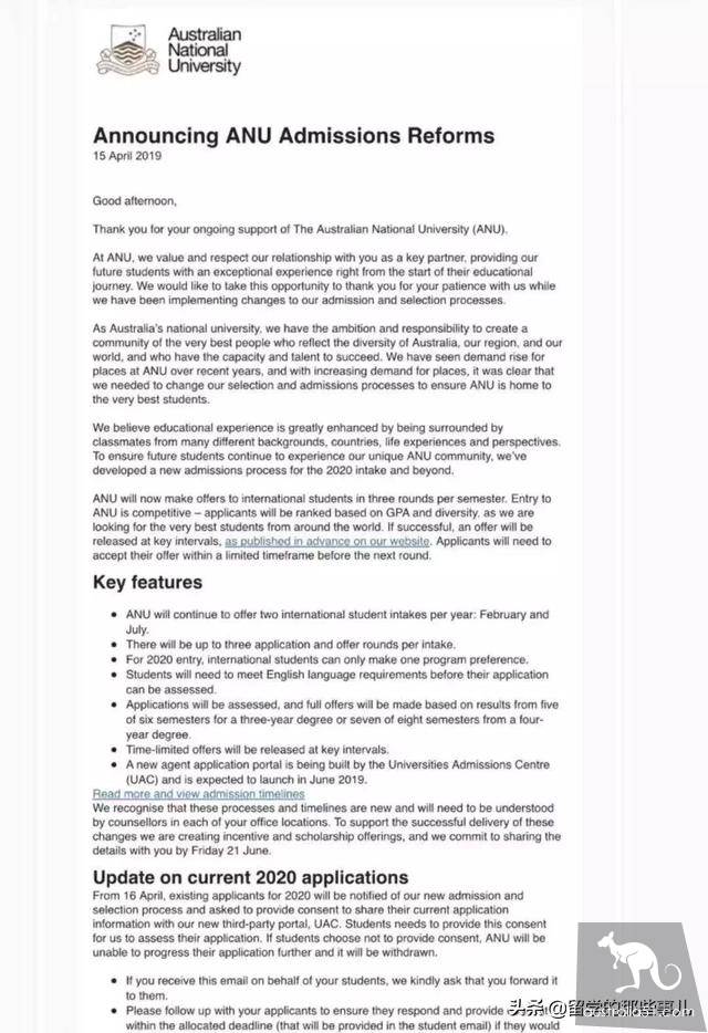 澳洲大学将取消语言班、非211大学不予录取,留学越来越难了...