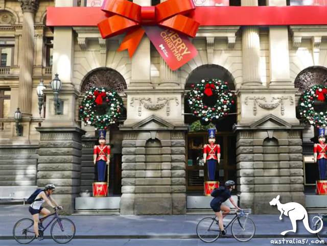 <a href='/city/Melbourne/' target='_blank'>墨爾本</a>街道上裝扮着聖誕飾品