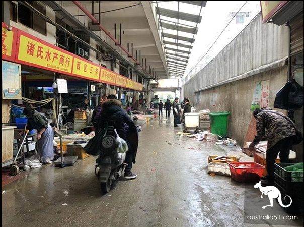 武漢華南海鮮市場罕見照片!