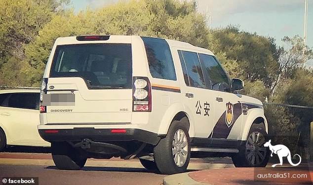 珀斯街道現高仿中國警車,有中文“公安”
