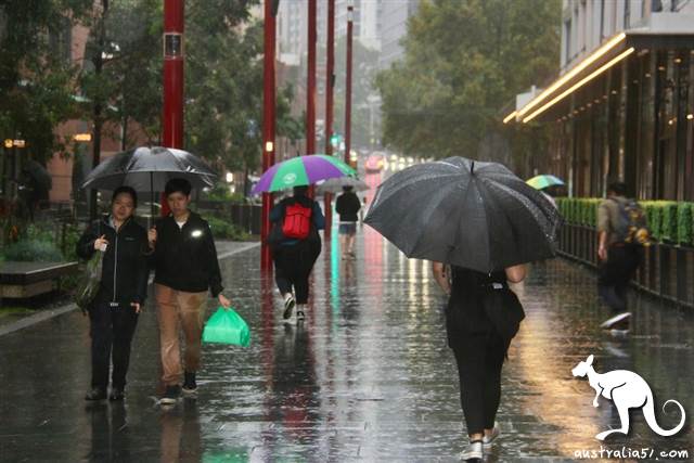 本次降雨天氣將維持到下個星期。(澳洲廣播公司圖片)