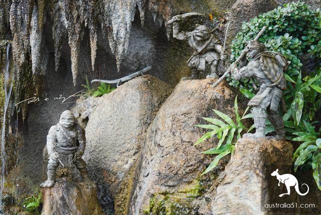泰國寺廟最奇怪的景點,將八仙與忍者神龜混搭,中國遊客都淩亂了