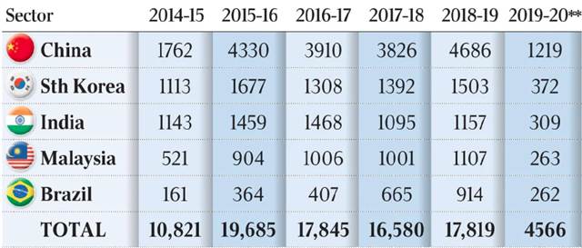 4686中國學生失簽證,翹課為主要原因