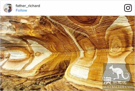 塔州瑪麗亞島(Maria Island)著名的彩色懸崖,猶如大自然的畫作