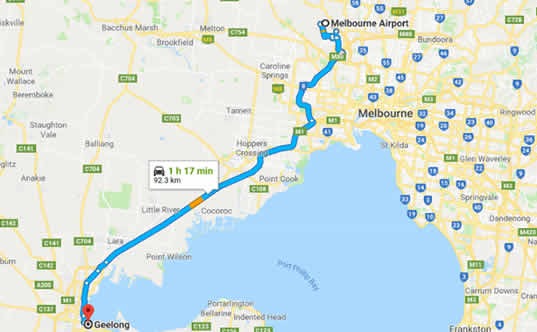 墨爾本(Melbourne)到吉朗(Geelong)的交通方式攻略
