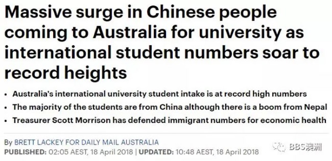 近18万中国留学生涌入澳洲!留学人数再创历史新高!