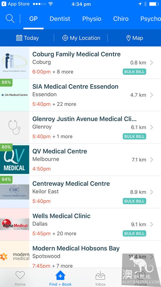 Health Engine：能预约附近GP医生的APP