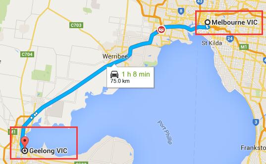 墨爾本(Melbourne)到吉朗(Geelong)的交通方式攻略